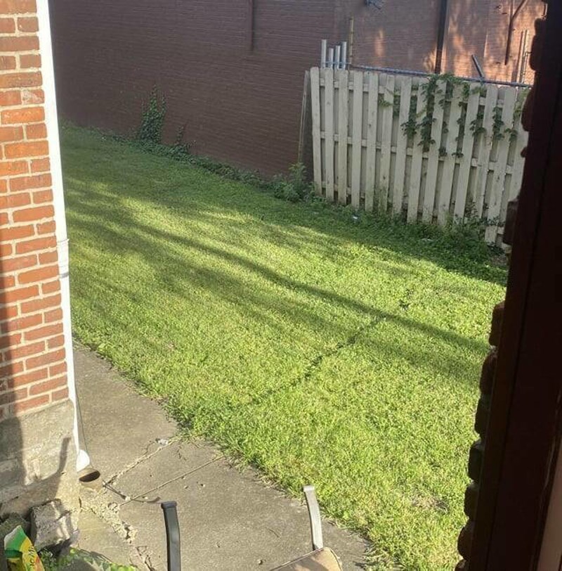 5. Pukotina koja se proširila i na travnjak