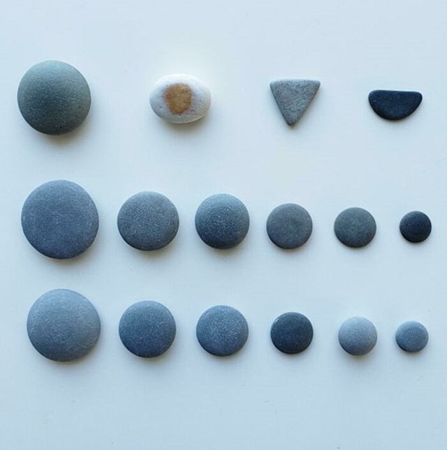2. Osoba koja skuplja savršeno okrugle kamenčiće