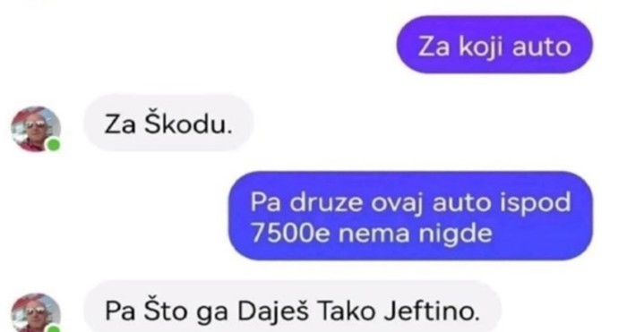 Kupac je pitao tipa zašto prodaje auto ispod cijene, prasnut ćete u smijeh kad vidite njegov odgovor