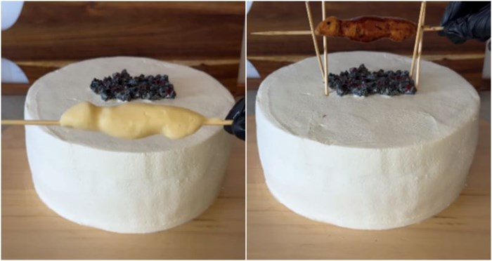 Domaća influencerica napravila slanu tortu od bureka s urnebesnim detaljem, morate vidjeti ovaj hit