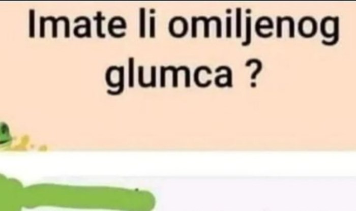 Netko je na FB-u pitao ljude imaju li najdražeg glumca, odgovor ove žene izazvao je salve smijeha