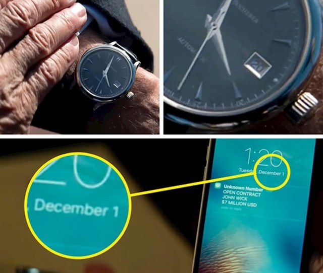 U filmu "John Wick 2" Winstonov sat pokazuje da je 20. u mjesecu. Dva dana prije toga je prvi prosinca.