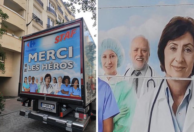 Čovjek s poznatog mema postao je jedno od zaštitih lica fracunske kampanje za zahvalu liječnicima nakon pandemije koronavirusa