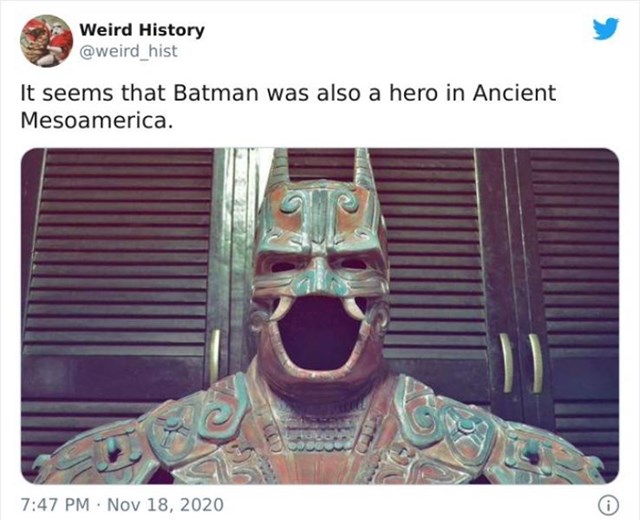 6. Čini se da je Batman bio heroj i u drevnoj Mezoamerici