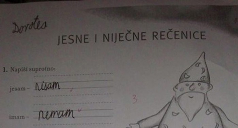 Odgovor učenice izaziva lavinu reakcija na mrežama, ono kad dijete zna hrvatski bolje od učiteljice