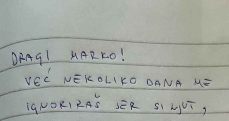 Naljutio se na ženu pa mu je ostavila poruku zbog koje bi joj odmah mogao sve oprostiti, ovo je hit