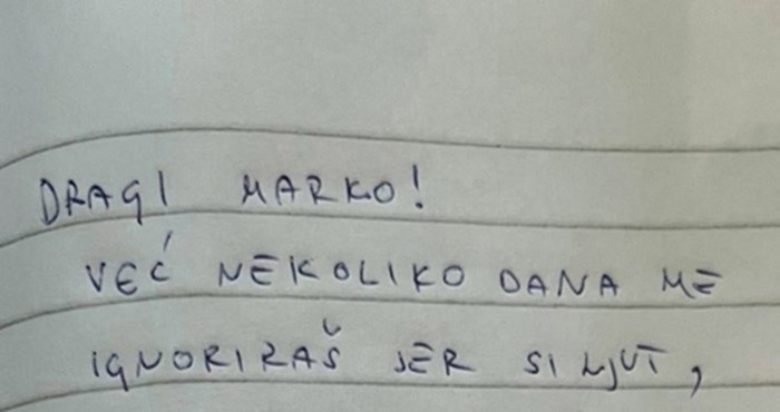 Naljutio se na ženu pa mu je ostavila poruku zbog koje bi joj odmah mogao sve oprostiti, ovo je hit
