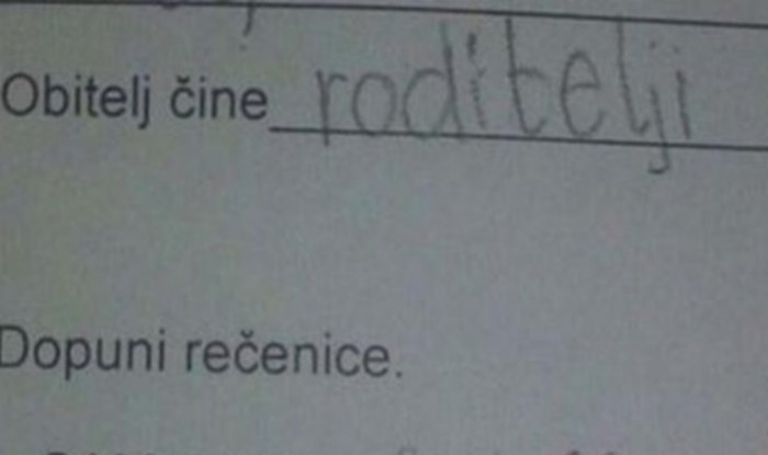 Urnebesni odgovori jedne djevojčice nasmijali su cijelu Hrvatsku, učiteljica ih ipak nije priznala