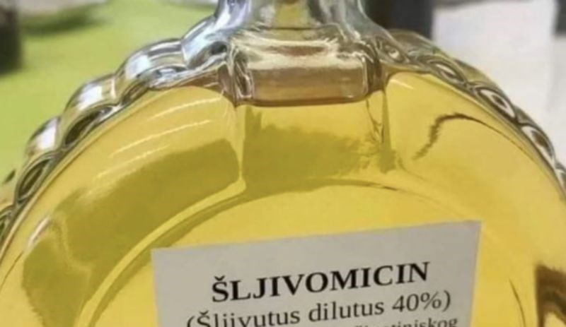 Slavonac je na bocu domaće šljive nalijepio smiješnu naljepnicu, fotka je teški hit u cijeloj zemlji