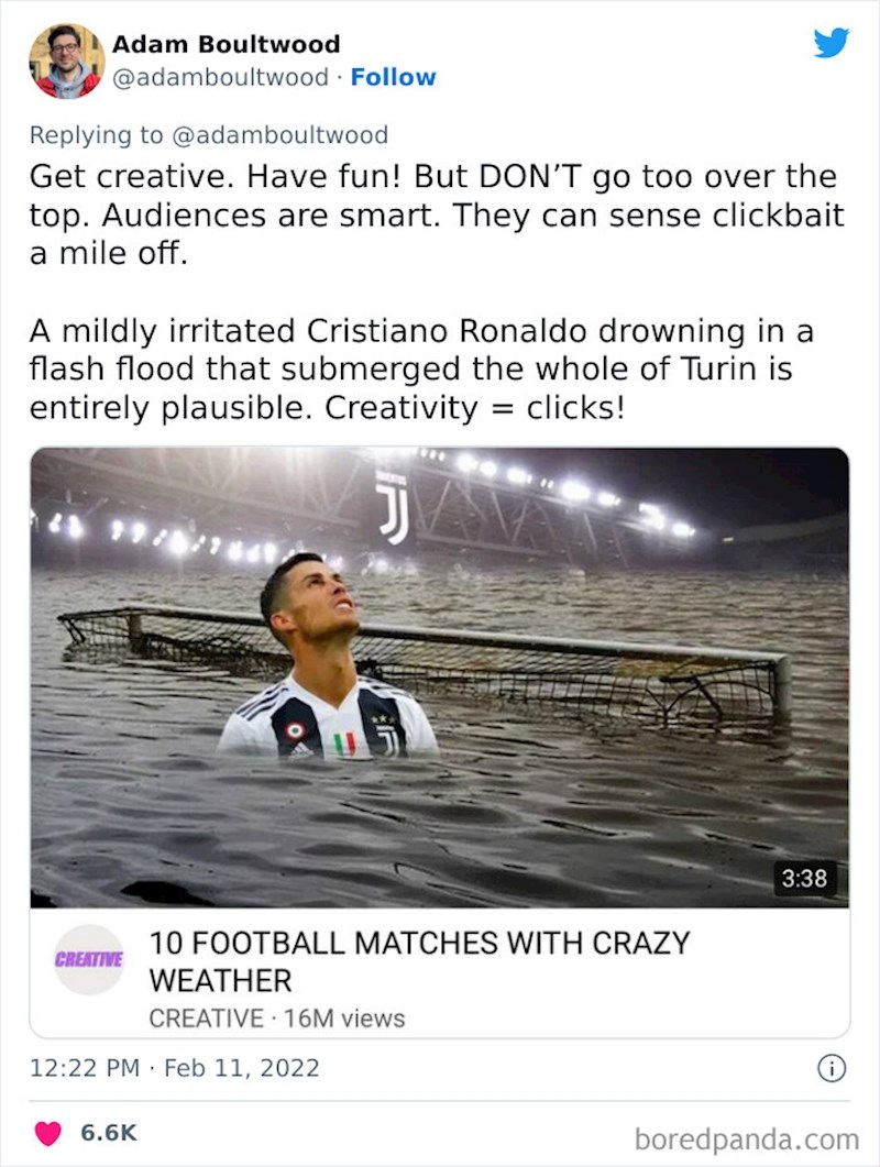 9. Nogometaši moraju biti spremni igrati u svim vremenskim uvjetima 😆