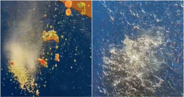 Bacili su hranu s naftne platforme u ocean, snimka onoga što je uslijedilo ledi krv u žilama