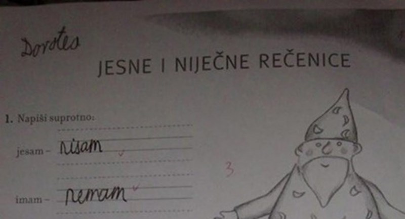 Odgovor učenice izaziva lavinu reakcija na mrežama, ono kad dijete zna hrvatski bolje od učiteljice