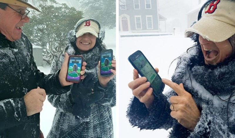 14. Zadnjih par mjeseci sam bila u depresiji. Tata me odlučio oraspoložiti i izvukao me vani za vrijeme mečave da igramo Pokemon Go