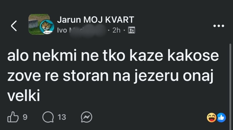 Tip je htio saznati ime restorana na Jarunu, prasnut ćete u smijeh kad vidite odgovor koji je dobio