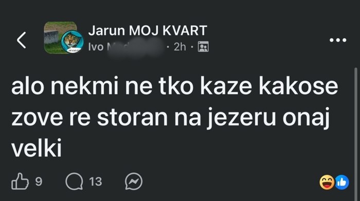 Tip je htio saznati ime restorana na Jarunu, prasnut ćete u smijeh kad vidite odgovor koji je dobio