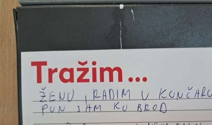 Muškarac je odlučio pronaći ženu i napisao smiješan oglas, fotka je odmah postala hit