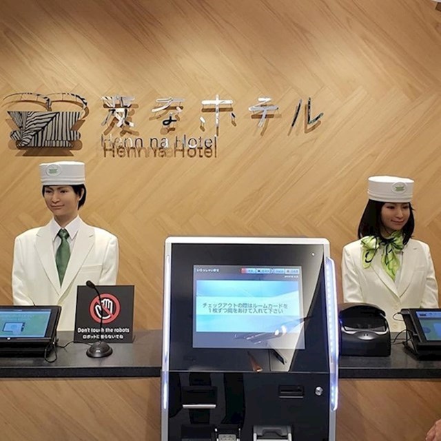 14. U Japanu postoji hotel u kojem su osoblje roboti