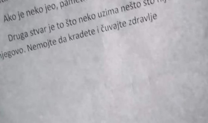 Netko je ostavio poruku za kradljivca kolača i otkrio urnebesan podatak, to se zove instant karma