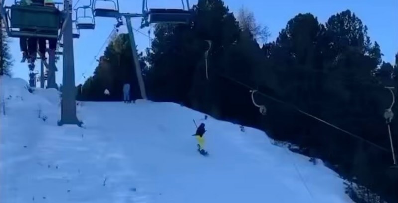 Društvenim mrežama kruži snimka bizarne nesreće na skijalištu, nećete vjerovati što gledate
