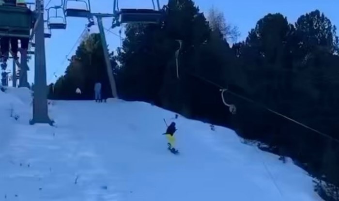 Društvenim mrežama kruži snimka bizarne nesreće na skijalištu, nećete vjerovati što gledate