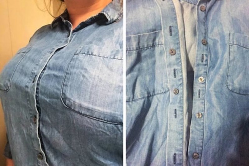 9. Ova košulja ima dodatne gumbiće zbog kojih ne postoji šansa da vam se napravi rupa i da vam drugi ljudi gledajući sa strane vide grudnjak.