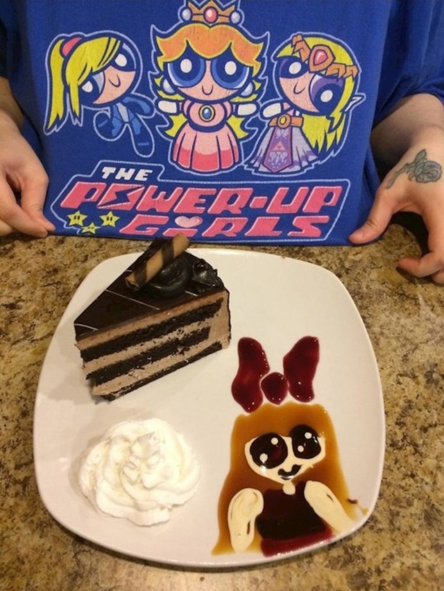 "Konobarica je primijetila da volim crtić Powerpuff Girls pa mi je na tanjuru s tortom napravila i mali poklončić."
