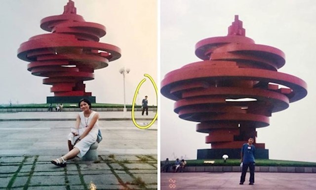 7. Ovaj bračni par iz Japana bio je na istoj fotografiji dok se još nisu poznavali