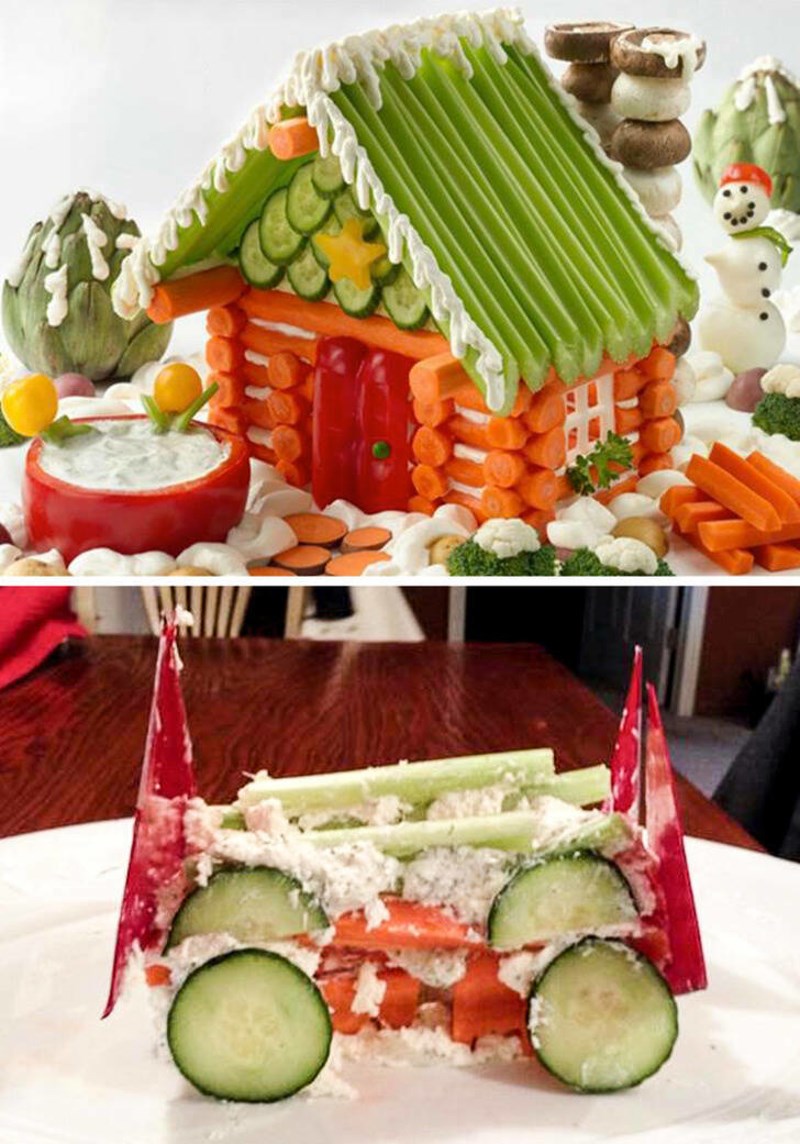 9. Mama je pokušala napraviti ovu kućicu od povrća