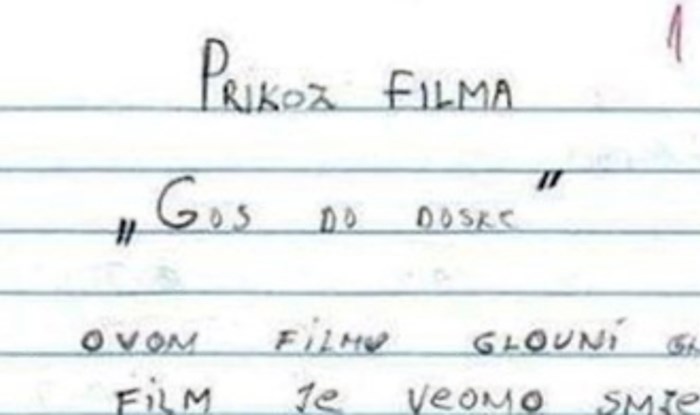 Učenik je za zadaću analizirao filmove, njegov rad je zbog urnebesnih grešaka postao hit na mrežama