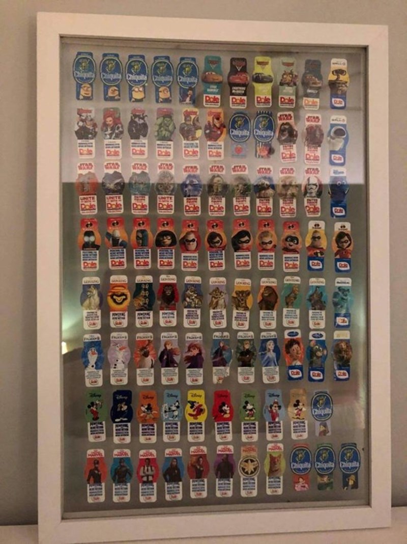 12. Moja sestra skuplja naljepnice s banana