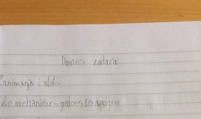 Učiteljica je morala nešto poručiti ocu ovog učenika nakon što mu je pregledala zadaću, fotka je hit