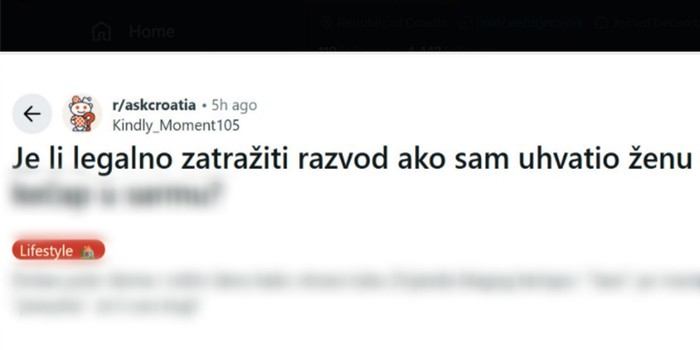 Tip na Redditu pitao o razvodu, prasnut ćete u smijeh kad vidite što ga je na to potaknulo
