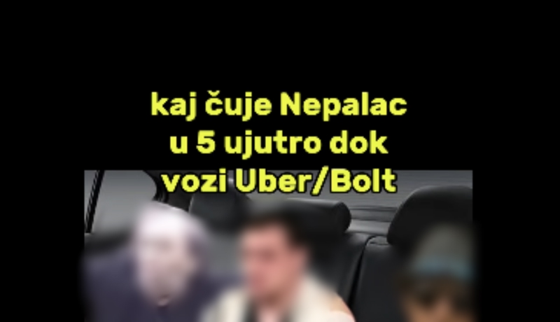 Fora pokazuje što strani radnik čuje kad vozi ljude kući iz izlaska, urnebesna je i skroz pogođena