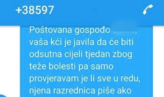 Mama je primila poruku razrednice zbog kćerkinih izostanaka iz škole, njezin odgovor je teški hit