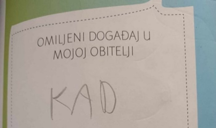 Učenik iz Dalmacije nasmijao je cijelu zemlju iskrenim odgovorom na pitanje, fotka je urnebesna
