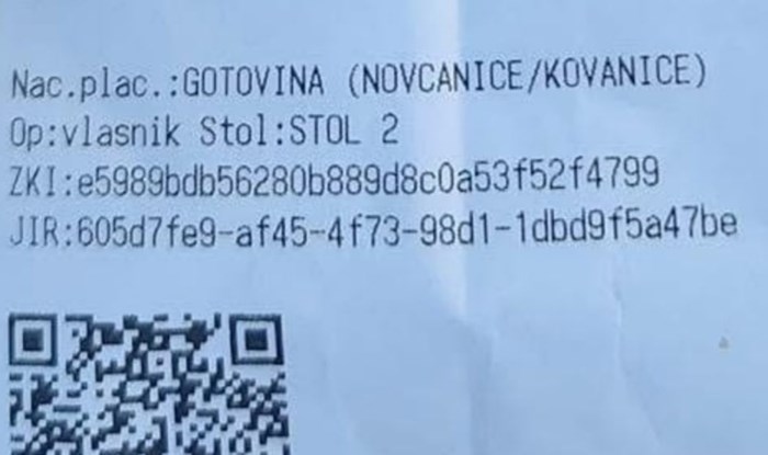 Gosta kafića oduševio je detalj na izdanom računu, nimalo se neće svidjeti Dalmatincima