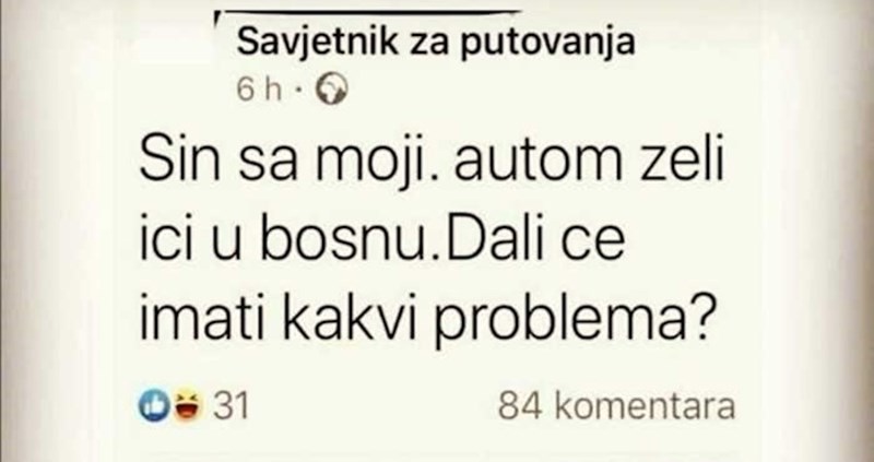 Tip je tražio savjet preko Fejsa, plakat ćete od smijeha kad vidite komentar jedne žene