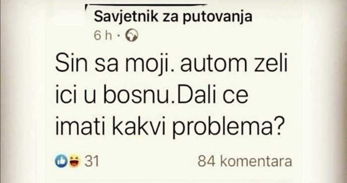 Tip je tražio savjet preko Fejsa, plakat ćete od smijeha kad vidite komentar jedne žene