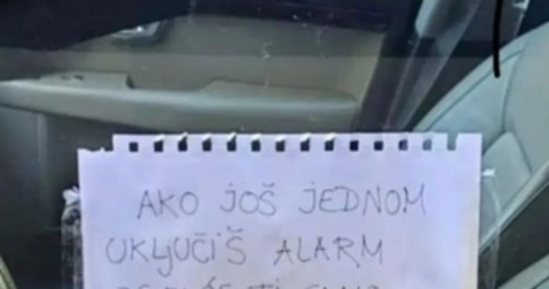 Iziritirani tip napisao je prijetnju na susjedovom autu, odmah je osvanula na mrežama