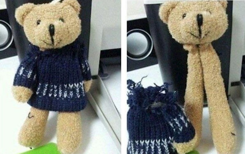 3. "Imam traume od trenutka kad sam prvi put u životu kao klinka skinula ovog medvjedića"