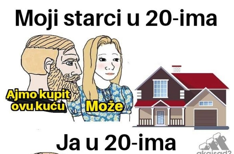 Fora pokazuje razliku između dvadesetogodišnjaka nekad i danas, istovremeno je smiješna i žalosna