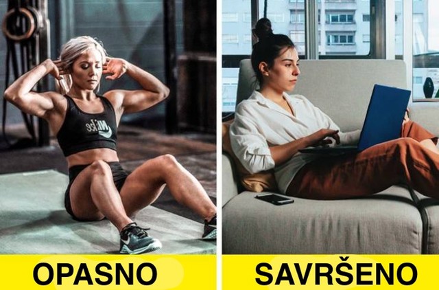 4. Izbjegavajte fizičku aktivnost