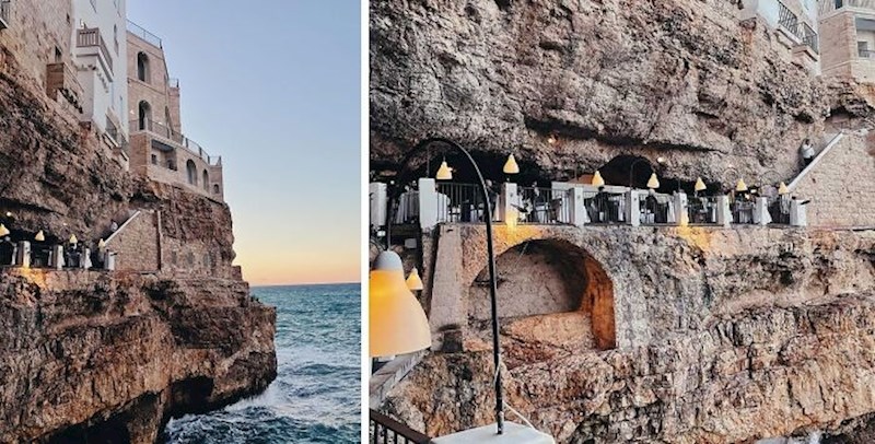 7. Impresivan restoran u stijeni, Italija