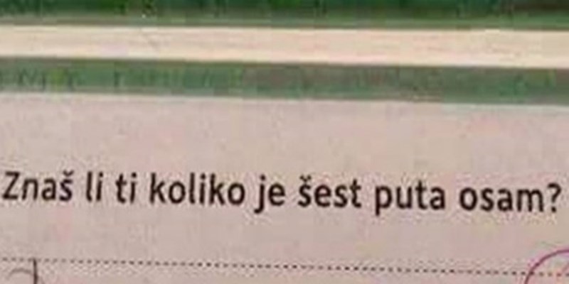 Učiteljica se nije mogla ne nasmijati kad je vidjela odgovor ovog djeteta, zaslužuje čistu peticu