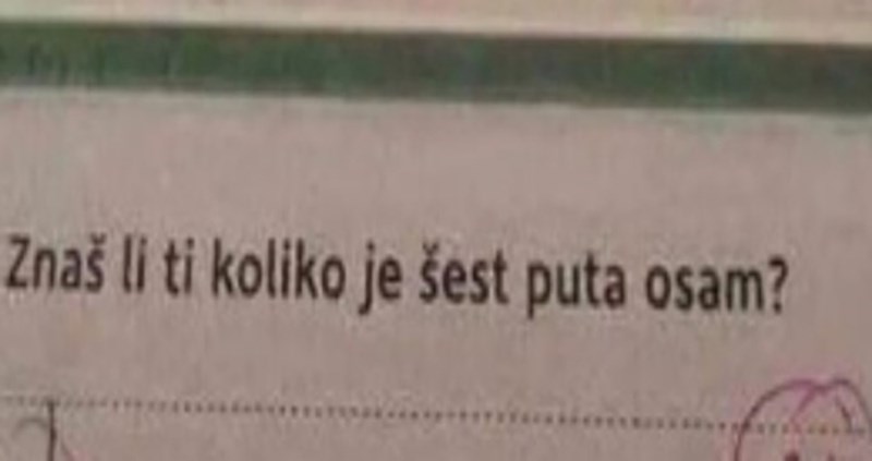 Učenik je napisao urnebesan odgovor u školskom zadatku i dobro zeznuo učiteljicu, ovo je hit
