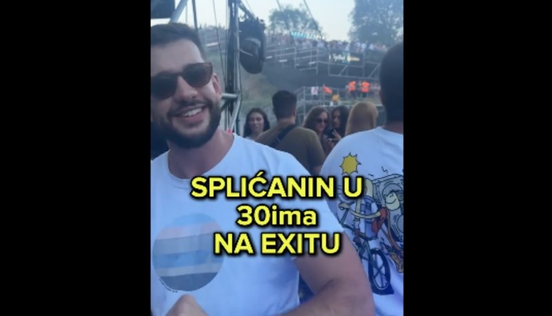 Influencer opisao kako se ponaša Splićanin od 30+ godina na Exitu, video je teški hit