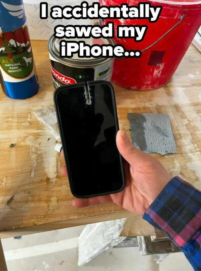 10. Slučajno sam prepilio iPhone