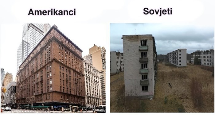 Fora pokazuje razliku između američke i sovjetske gradnje, urnebesna je i totalno pogođena