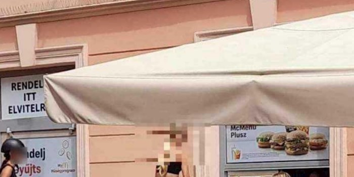 Netko je pred restoranom brze hrane u Mađarskoj snimio sasvim bizaran prizor, fotka je teški hit