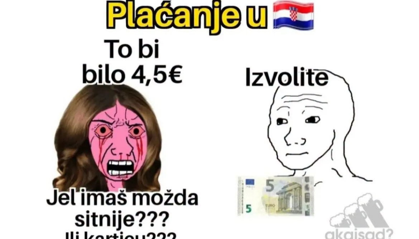 Preko 7 tisuća ljudi na FB-u lajkalo je foru o razlici u plaćanju u Hrvatskoj i BiH, teški je hit